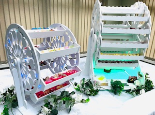 sweet ferris wheel at a wedding in Telford
